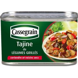 Cassegrain Tajine de Légumes Grillées Coriandre et Raisins Secs 375g (lot de 5)
