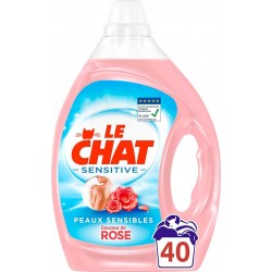 LE CHAT Sensitive Douceur de Rose – Lessive Hypoallergénique 2l