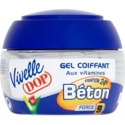 Vivelle DOP Gel Coiffant aux Vitamines Fixation 24h Force 9 Béton 150ml (lot de 3)
