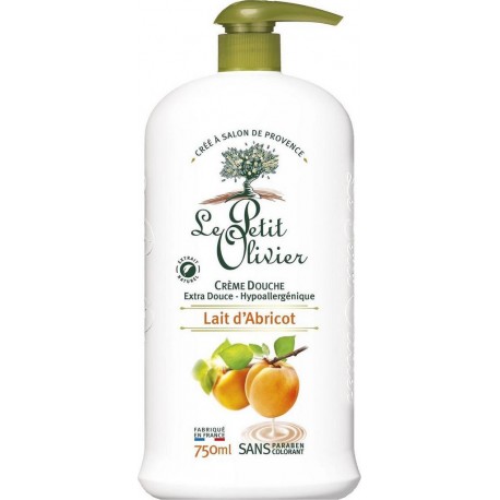 Le Petit Olivier Crème Douche au Lait d’Abricot 750ml