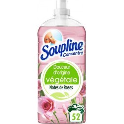 SOUPLINE Douceur d’Origine Végétale Notes de Roses 52 lavages 1,3L