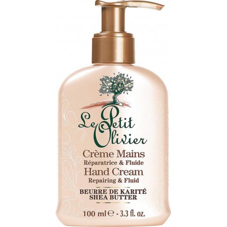 Le Petit Olivier Crème Mains Réparatrice & Fluide Beurre de Karité 100ml (lot de 3)