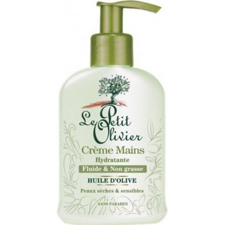 Le Petit Olivier Crème Mains Hydratante Fluide & Non Grasse Huile d’Olive 100ml (lot de 3)