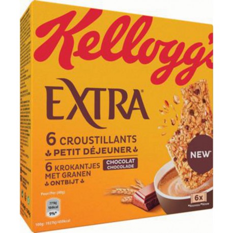 KELLOGG'S XTRA Croustillants Chocolat 40g x6