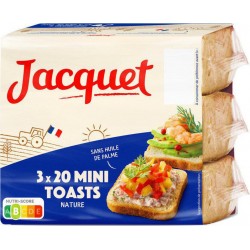 Jacquet Mini canapés nature 255g