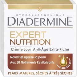 DIADERMINE Expert Nutrition Crème Jour Anti-Âge Extra-Riche Peaux Matures Sèches à Très Sèches 50ml (lot de 2)