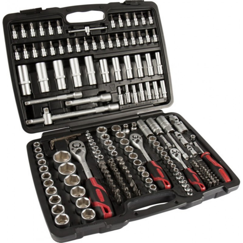 Coffret de douilles 1/4'' + 3/8'' + 1/2'', 179 pièces - KS TOOLS