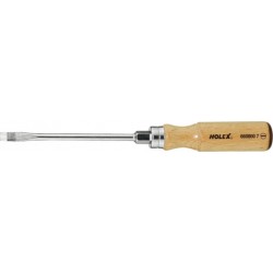 Holex Tournevis pour visà fente, avec manche en bois, Largeur embout (b): 7 mm 6608007