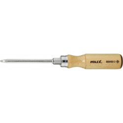 Holex Tournevis pour Phillips, avec manche en bois, Taille empreinte cruciforme: 2 6684502
