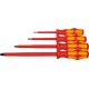 Wera Jeu de tournevis pour vis Phillips, avec manche Kraftform 100% isolés, Nombre de tournevis: 4 05258044001