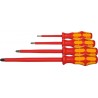 Wera Jeu de tournevis pour vis Phillips, avec manche Kraftform 100% isolés, Nombre de tournevis: 4 05258044001