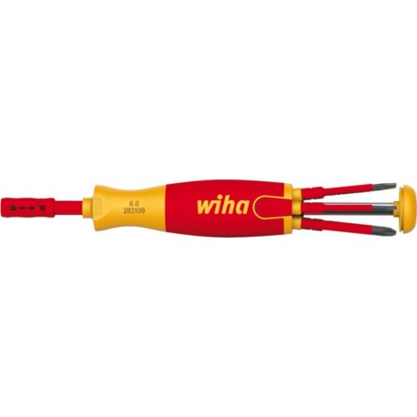 Wiha Porte-embouts à chargeur 38611 6-pces fente / PH / PZD / PZD-S VDE isolé WIHA