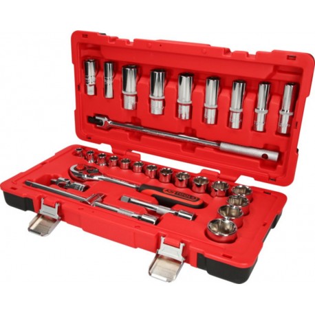 KS Tools Jeu de clés à douille CHROMEplus 1/2 KS Tools, 30 pcs. 958,063