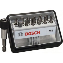Bosch Embouts de vissage courts qualité extra-dure Robust Line, set de 12 pièces + 1 (M) 25 mm, 12 + 1 pièce 2607002566