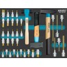 HAZET Jeu de douilles mâles Hazet 163-534/37, nombre d'outils&nbsp;: 37