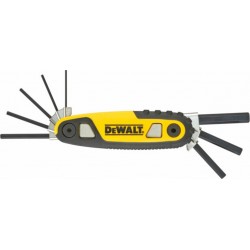 DeWalt Clés hexagonales internes jeu de poches métrique 8 pces DWHT0-70263