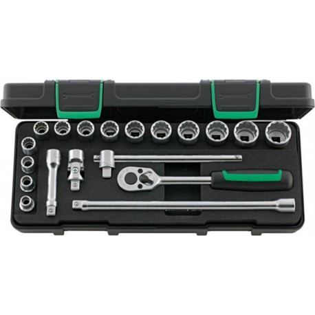 STAHLWILLE Coffret de douilles, carré 3/8 pouce 19 pièces 12 96024132
