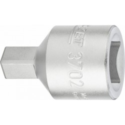 HAZET Douille mâle pour service de vidange 3702-1 ∙ Carré creux 12,5 mm (1/2 pouce) ∙ Profil de carré femelle ∙ 10 HAZET
