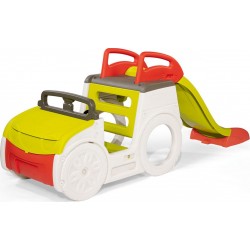 SMOBY Aire de jeu Adventure Car avec Toboggan