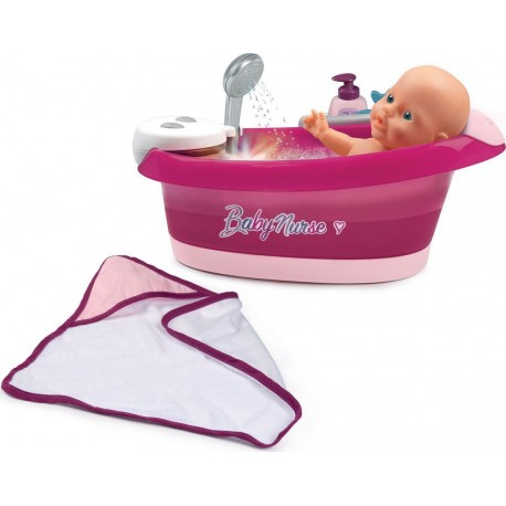 SMOBY Baby Nurse Baignoire Balnéo électronique