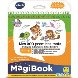 VTECH Livre Mes 200 premiers mots Français/Anglais MagiBook