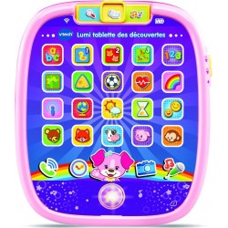 VTECH Tablette des découvertes rose Lumi