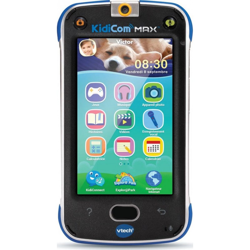 VTECH Téléphone Portable enfant KidiCom Max Bleu 