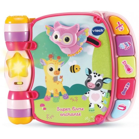 VTECH BABY Super livre enchanté rose des baby loulous