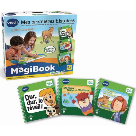 VTECH MagiBook Pack de 3 livres d'histoires - DISCOUNT