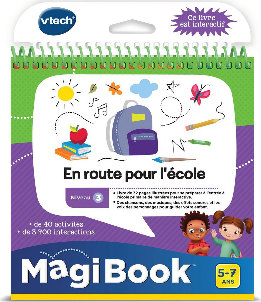 VTECH Livre interactif En Route pour l'Ecole Magibook 