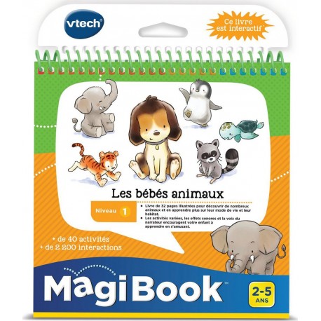 VTECH Livre interactif Les Bébés Animaux Magibook