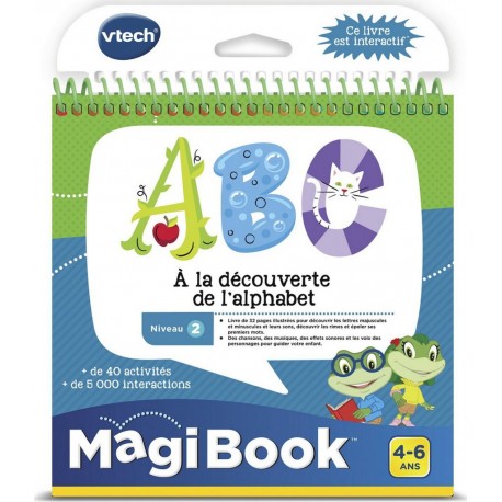 VTECH Le livre Abc à La Découverte de l'Alphabet Magibook multicolore