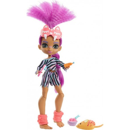 MATTEL Cave Club Emberly Pyjama Party Mini-poupée