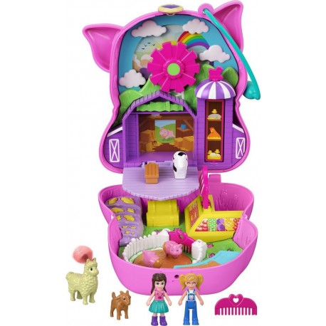 MATTEL Polly Pocket Coffret cochon à la ferme