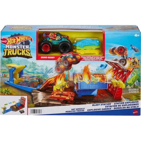 MATTEL Coffret Station explosive Hot Wheels Track Builder