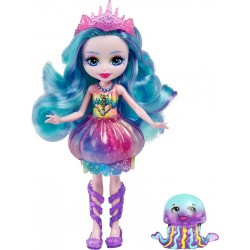 MATTEL Mini-poupée Enchantimals Jelanie Méduse et Stingley