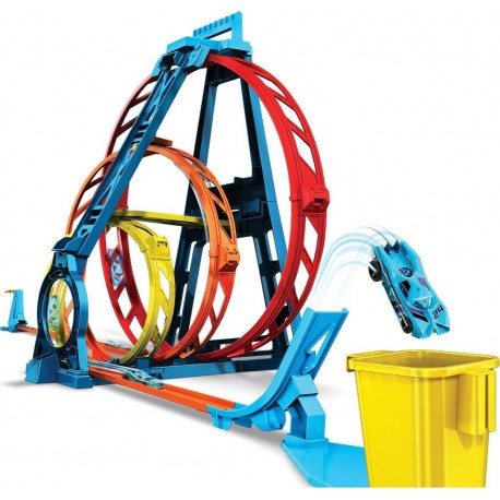 MATTEL Kit Triple looping track builder Hot Wheels