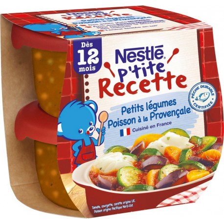 NESTLE Petits légumes Poisson à la Provençale 2x200g 400g