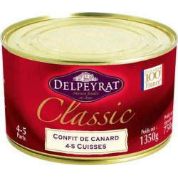 Delpeyrat Confit de Canard 4/5 cuisses 1350g (lot de 2)