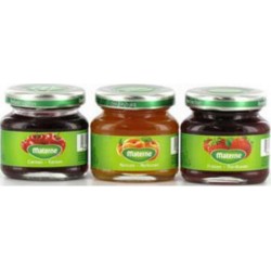 Materne Confiture Trio Miniature Cerise Abricot Fraise 3x50g (lot de 8)