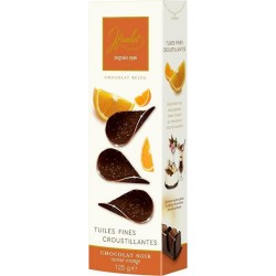 HAMLET Tuiles fines au chocolat Noir orange 125g