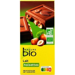 NATURE BIO TABLETTE LAIT NOISETTES BIO 200G