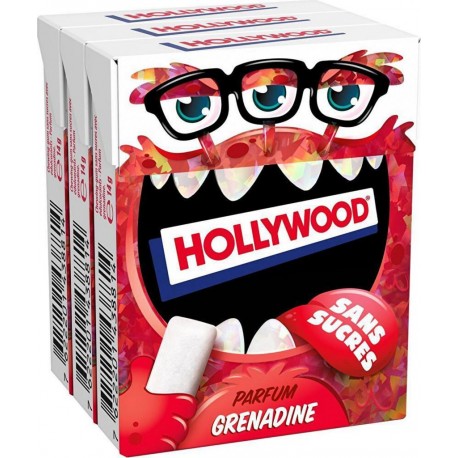 Hollywood kids grenadine sans sucres dragées 42g