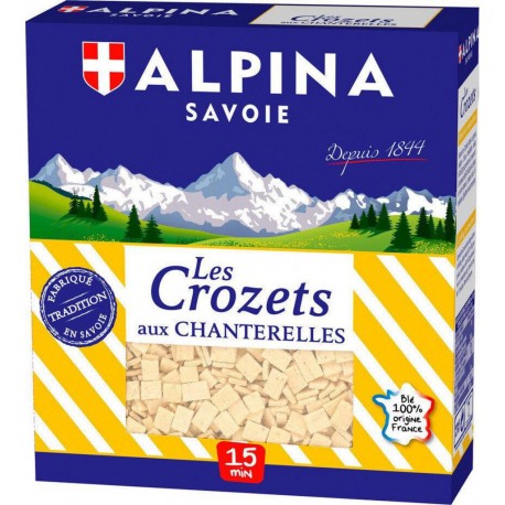 Alpina Savoie Pâtes les crozets aux chanterelles 400g