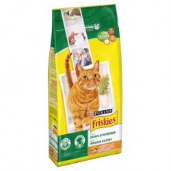 Friskies Croquettes Chats d’Intérieur Poulet Légumes Du Jardin 2Kg