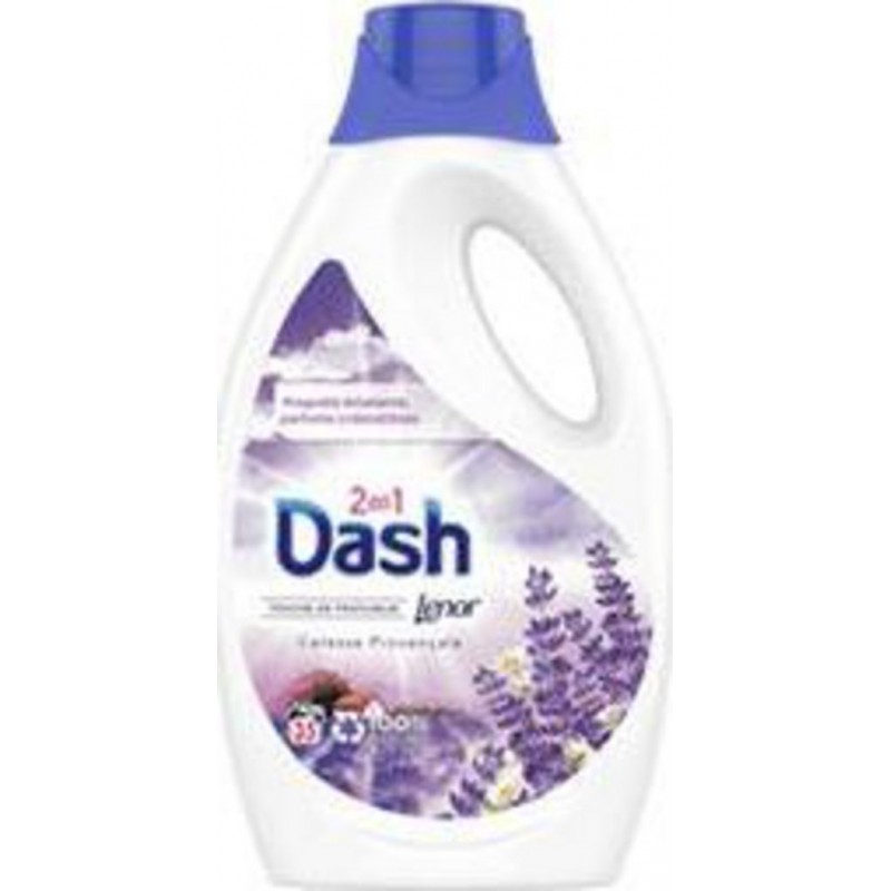 Dash Lessive liquide 2 en 1 Caresse provençale x35 1,925L