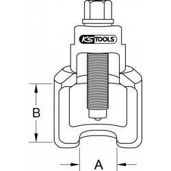 KS Tools Cloche d’extraction universelle de rotule 3/4 Vibro Impact 67 x 75 mm KS Tools 460,075