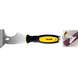 bic Spatule multifonction l. 75 mm inox.er acier avec extracteur de clous manche bic SCR-M75