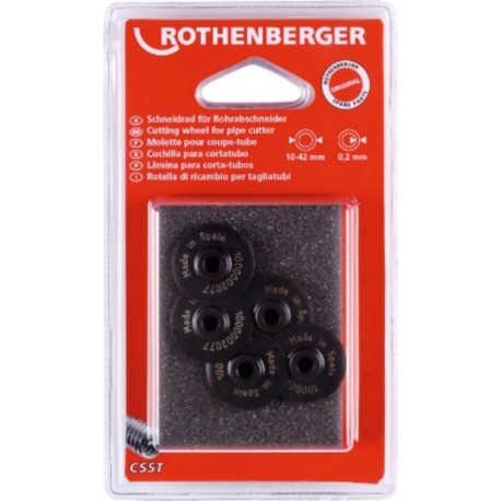 ROTHENBERGER Roue de coupe Rothenberger pour tube ondulé CSST 5 pièces 1000002077