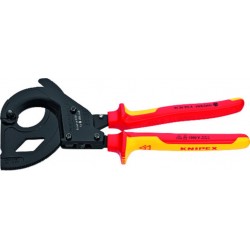 Knipex Coupe-câbles, à cliquet, pour câbles à blindage acier (câbles SWA) Knipex 9536315A